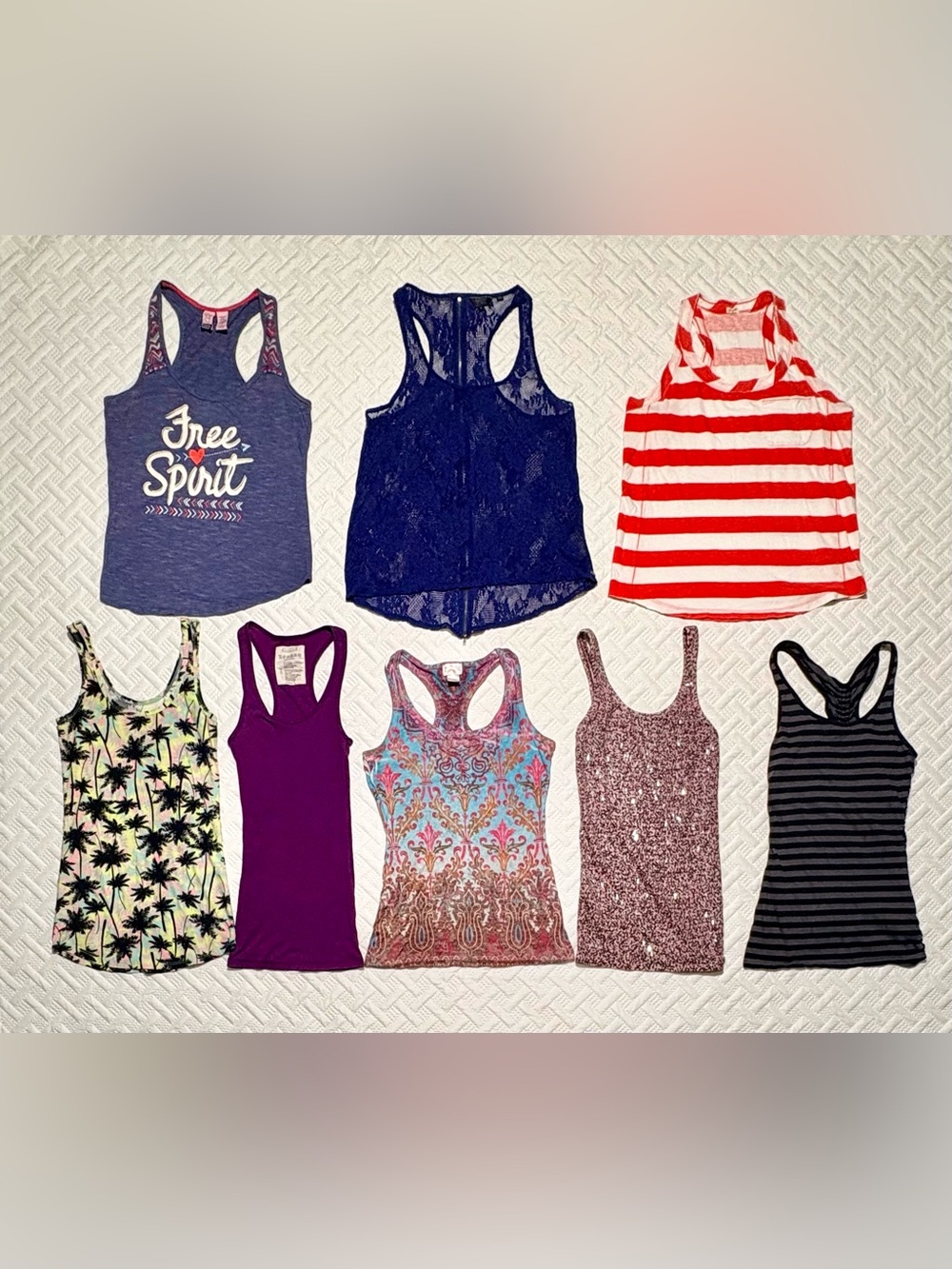 Bundle of 8 tank tops assorted brands & colors (J. Crew, Guess, Armani, ect) SM